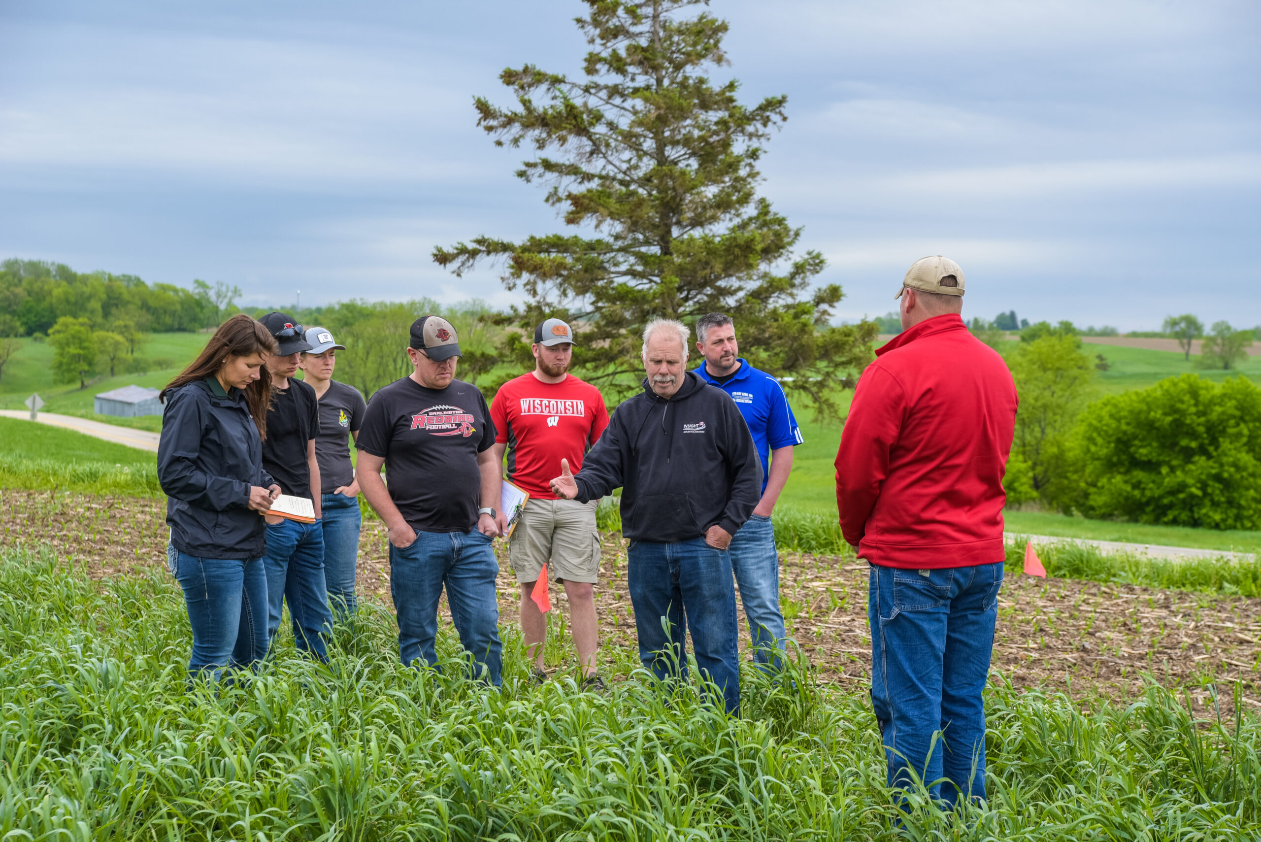 Mike Berget shares how he planted green into a standing rye crop.  